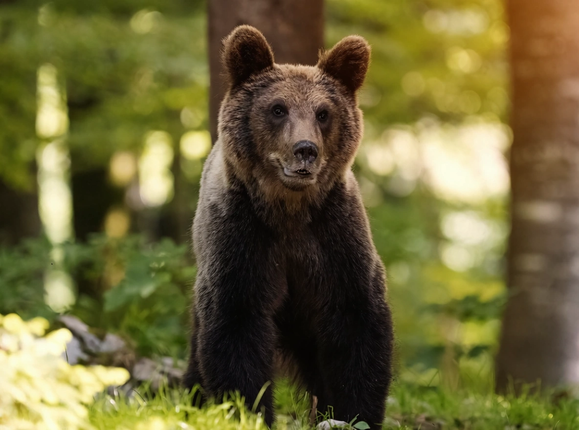 After depth effect - bear with reframe ai depth of field effect